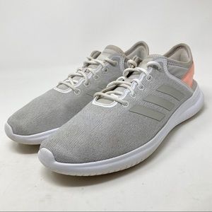 Women’s Adidas Cloudfoam Grey Pink Shoes Size 8.5